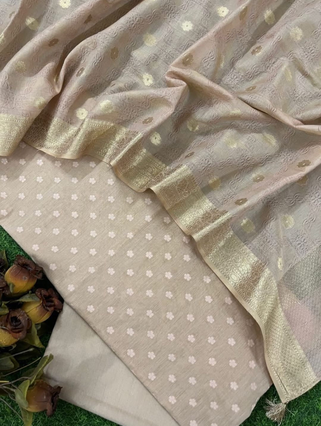 Chanderi Silk Cotton By Cotton Resham Weaved Silk Suit